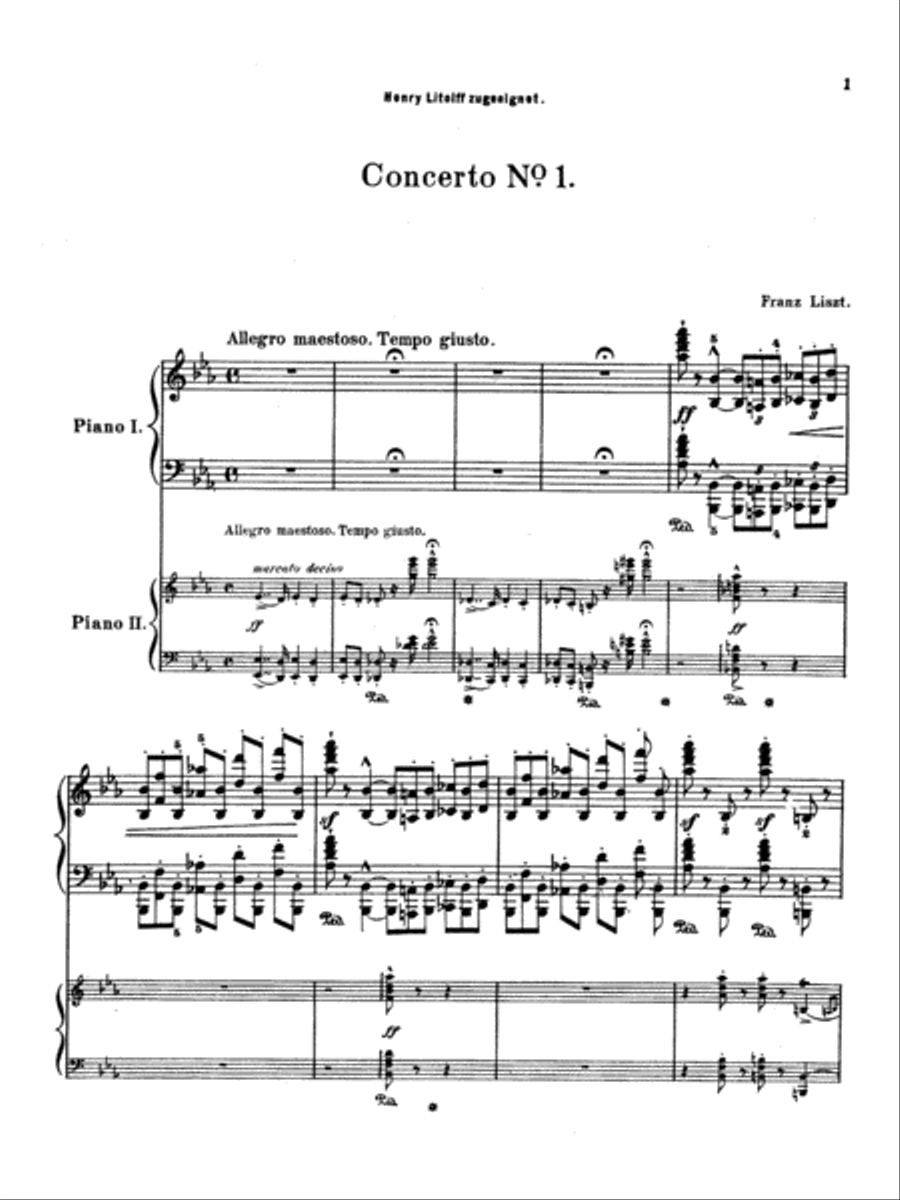 Piano Concerto No. 1 in E-flat Major Small Ensemble scores gallery preview page 4