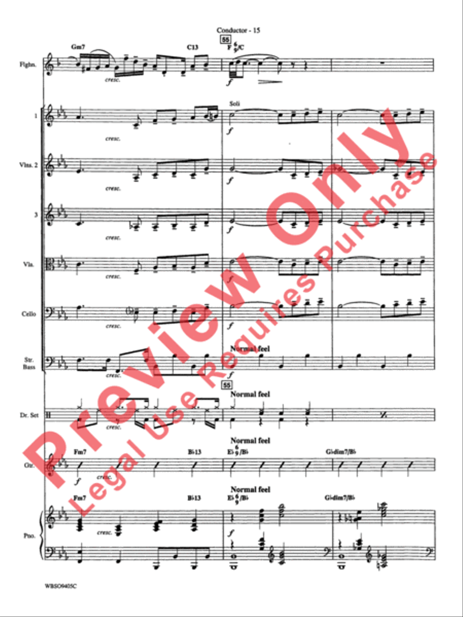 Embraceable You (featuring Flugelhorn Solo with Strings) String Orchestra scores gallery preview page 17