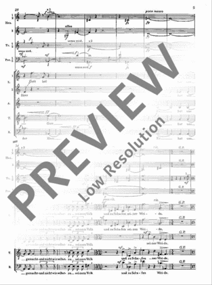 Der 100. Psalm SSATB scores gallery preview page 5