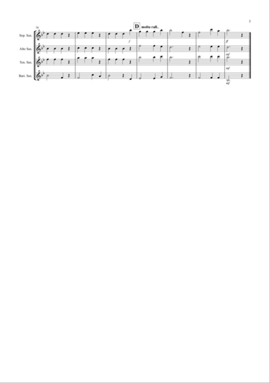 The Trout (4th movement) for Saxophone Quartet image number null