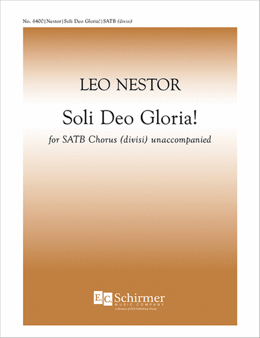 Soli Deo Gloria!