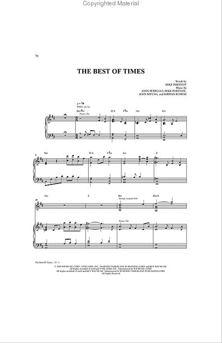 Dream Theater - Black Clouds & Silver Linings Piano scores gallery preview page 3