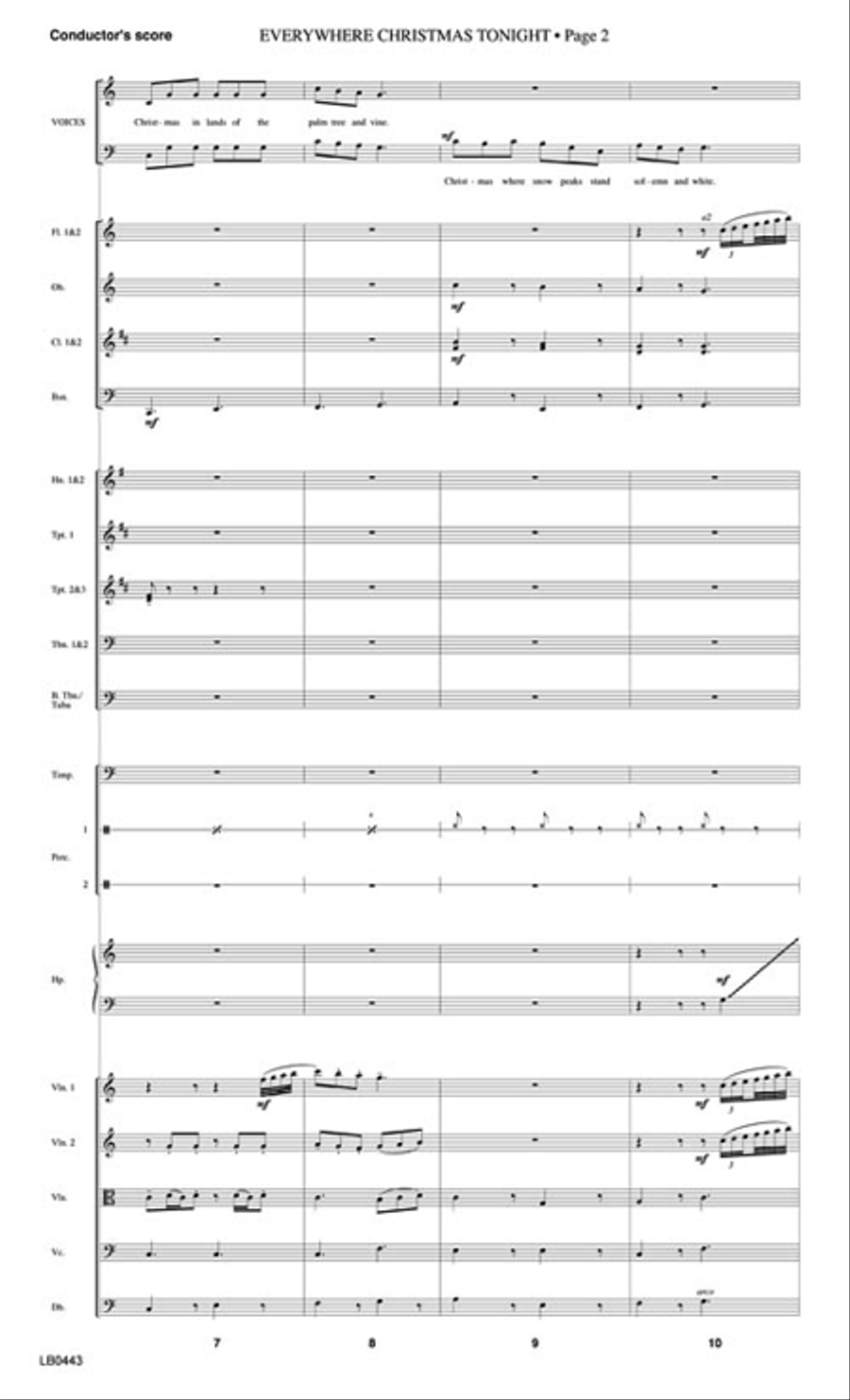Everywhere Christmas Tonight Choir scores gallery preview page 3