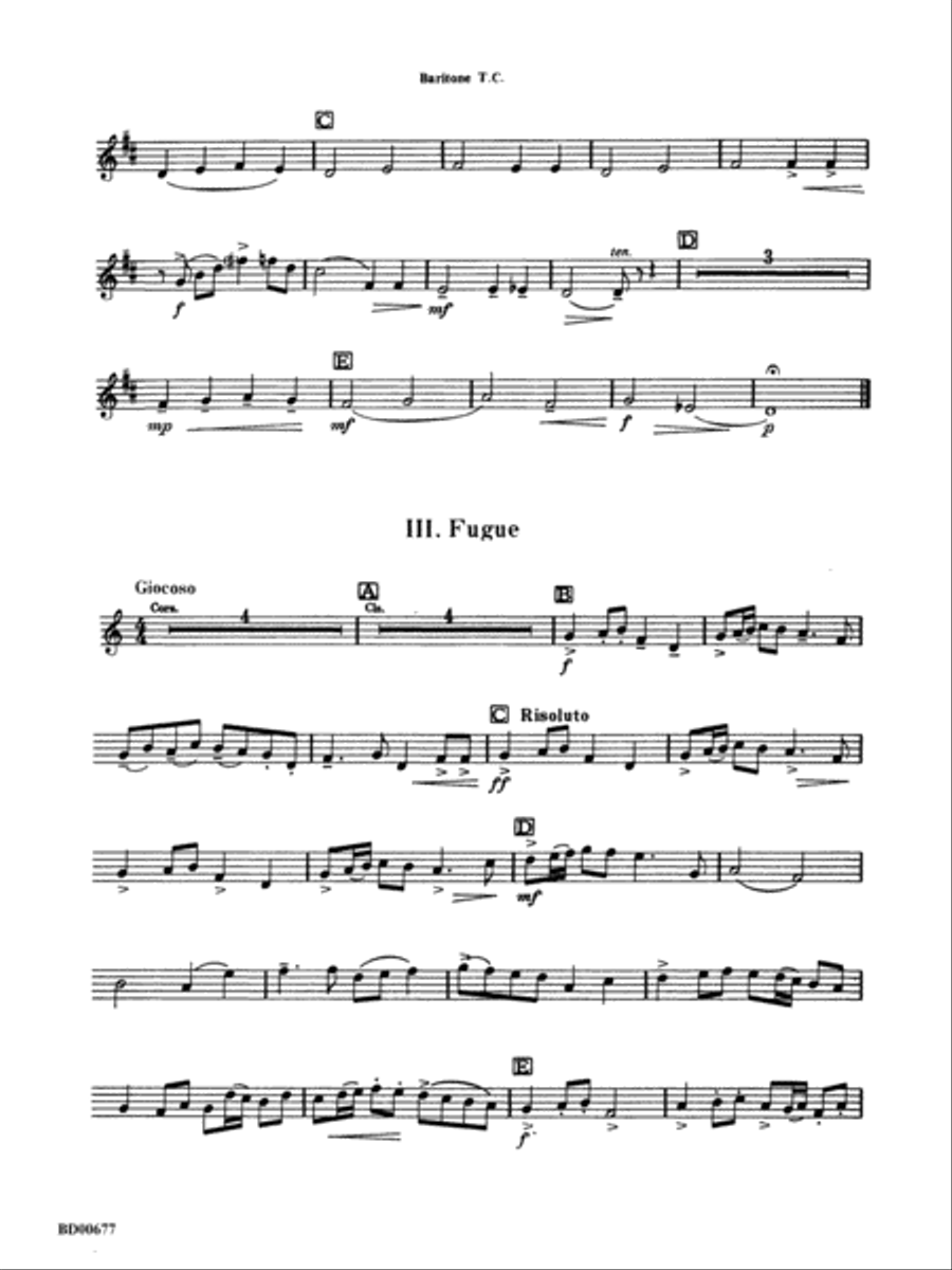 Brookshire Suite: Baritone T.C. Concert Band scores gallery preview page 2