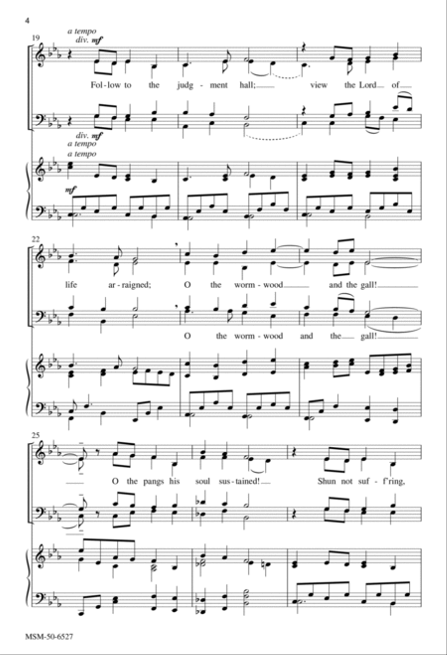 Go to Dark Gethsemane 4-Part scores gallery preview page 3