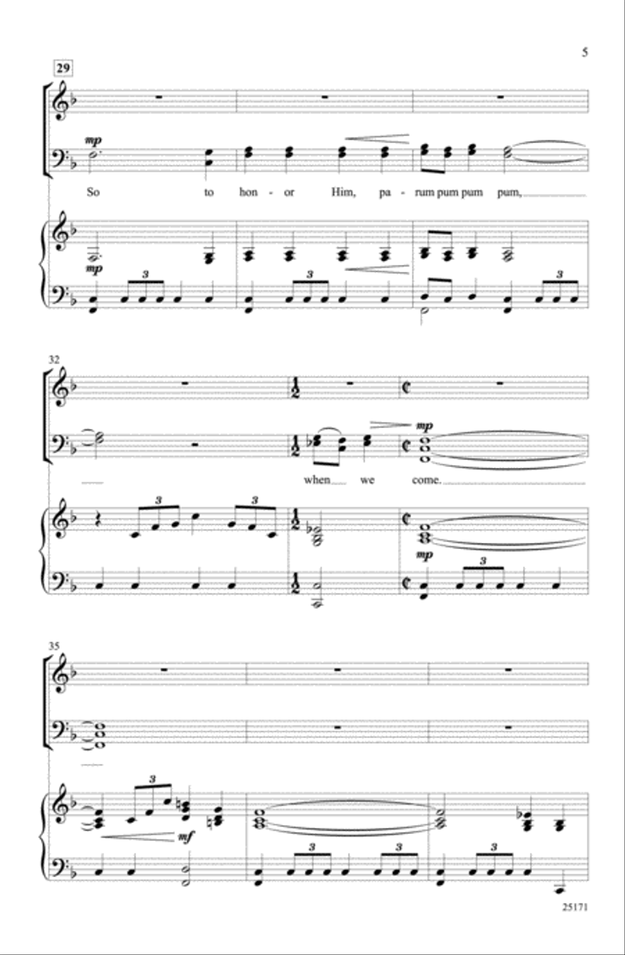 The Little Drummer Boy The Little Drummer Boy Choir scores gallery preview page 4