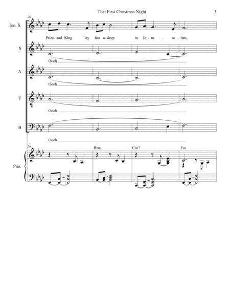 That First Christmas Night (Tenor Solo & SATB) (Alternate Version) image number null