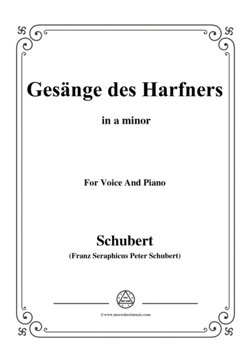 Schubert-An die Türen will ich schleichen Op.12 No.3 in a minor,for voice and piano image number null