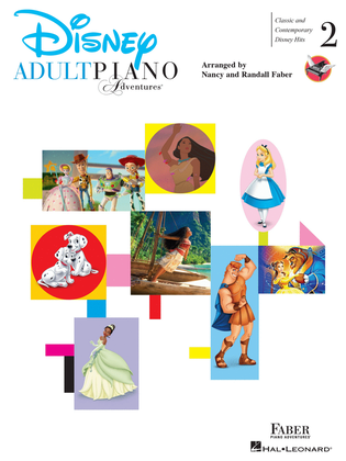 Book cover for Adult Piano Adventures – Disney Book 2