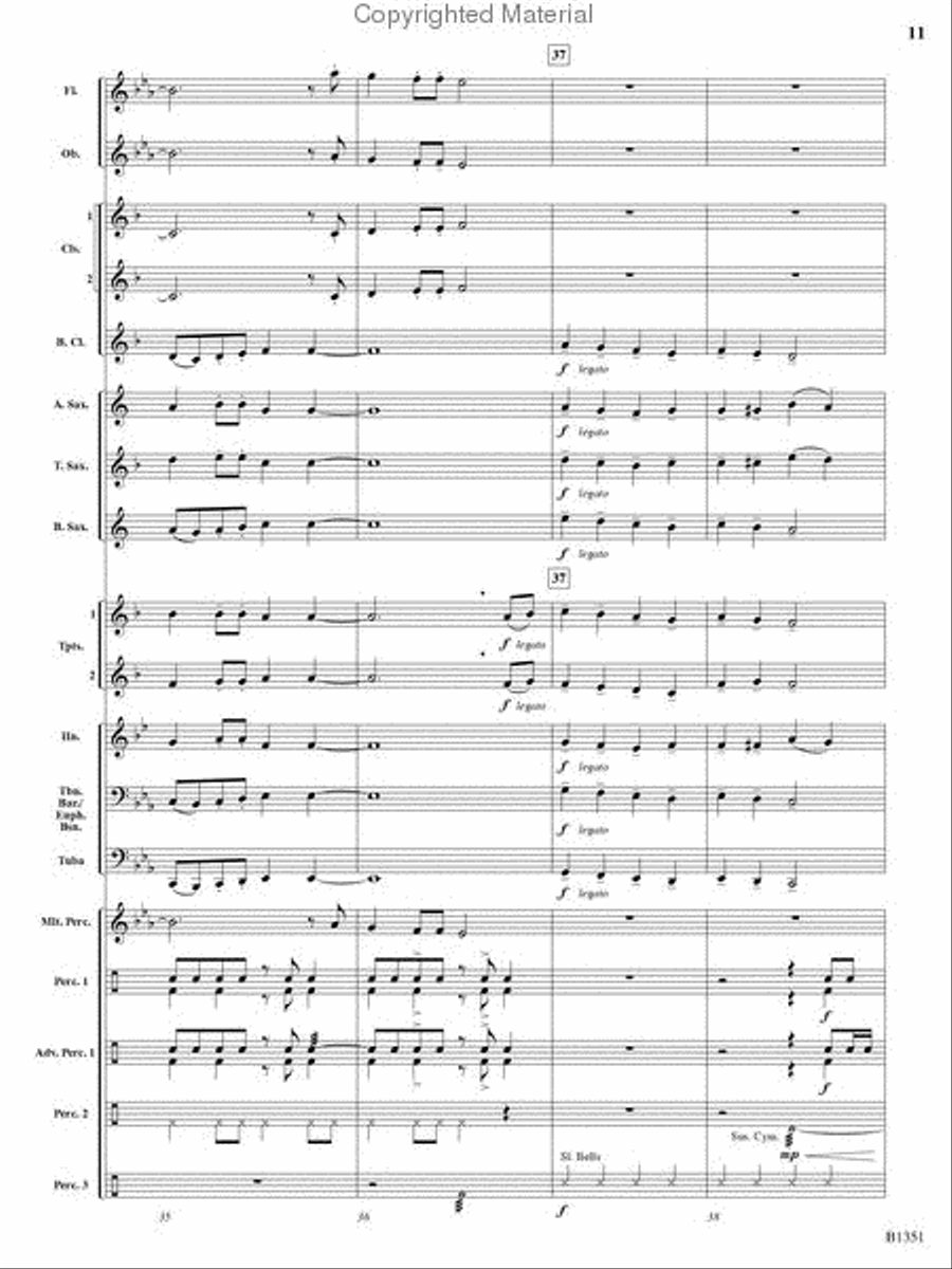 A Canterbury Christmas Concert Band scores gallery preview page 10
