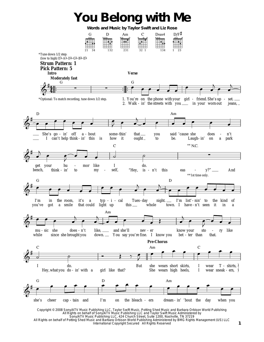 You Belong With Me