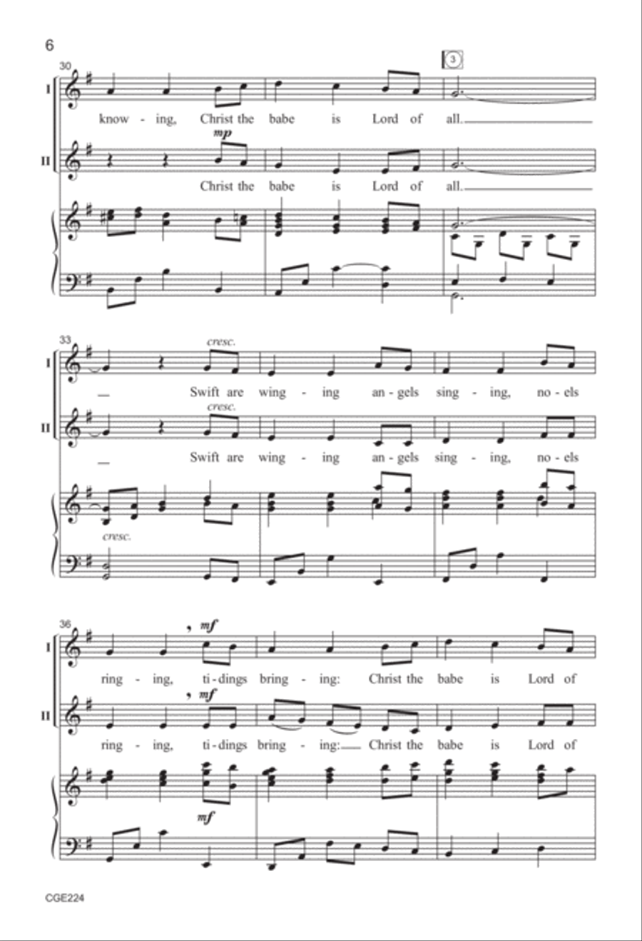 Lullay, Infant Holy (Two-part) 2-Part scores gallery preview page 5