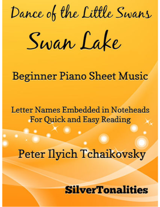 Book cover for Dance of the Little Swans Beginner Piano Sheet Music
