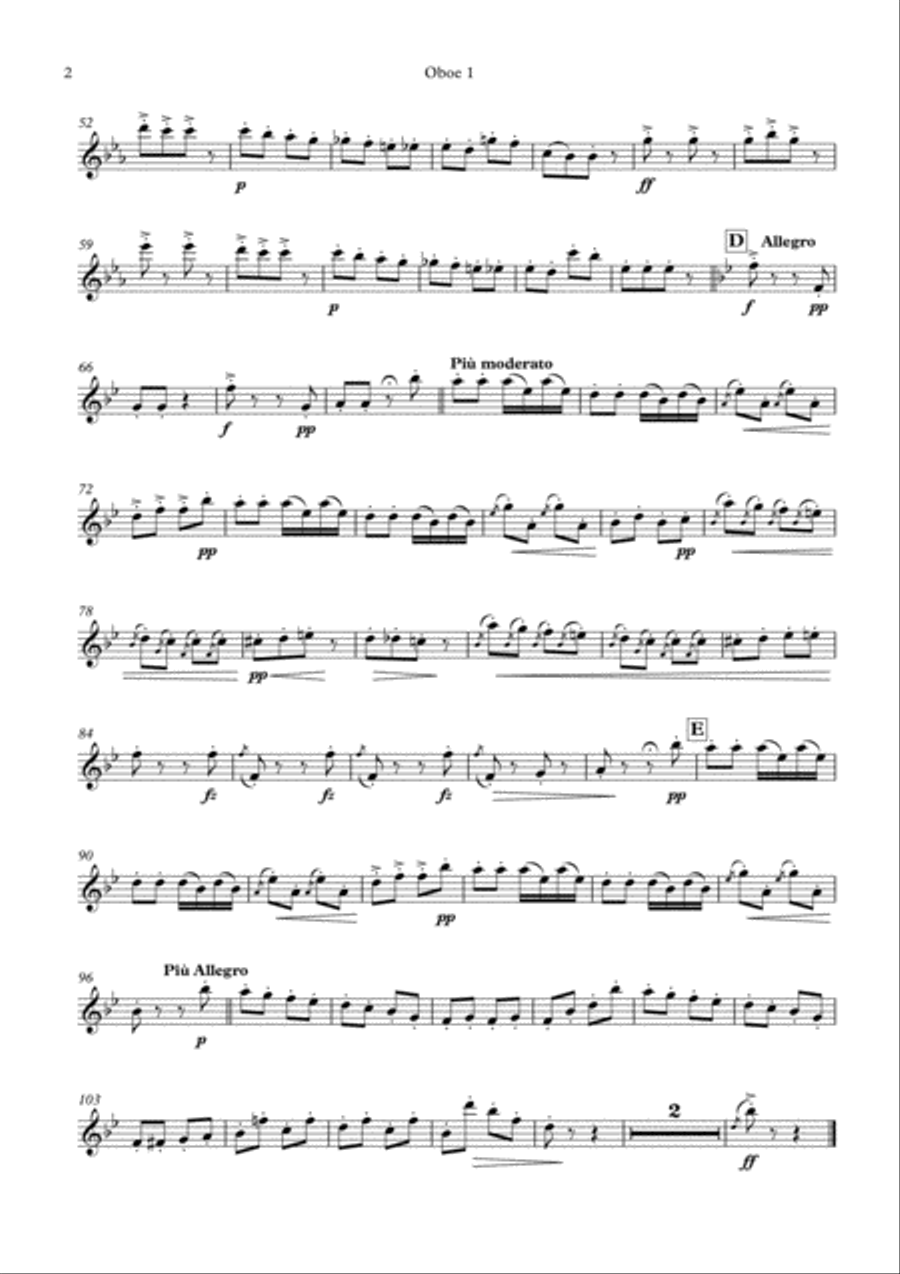 Pizzicato-Polka for Double Reed Quartet Woodwind Quartet scores gallery preview page 6