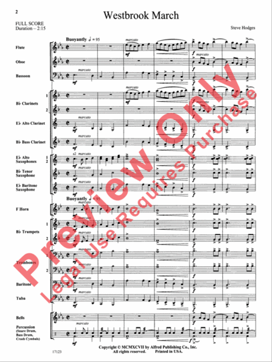 Westbrook March Concert Band scores gallery preview page 3