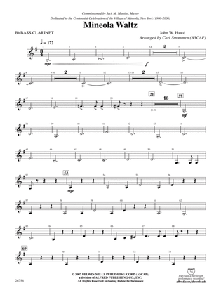 Mineola Waltz: B-flat Bass Clarinet