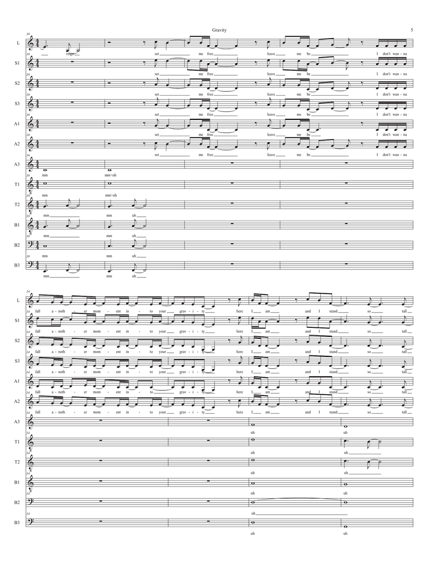 Gravity Divisi scores gallery preview page 5