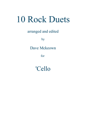 Book cover for 10 Rock Duets for Cello