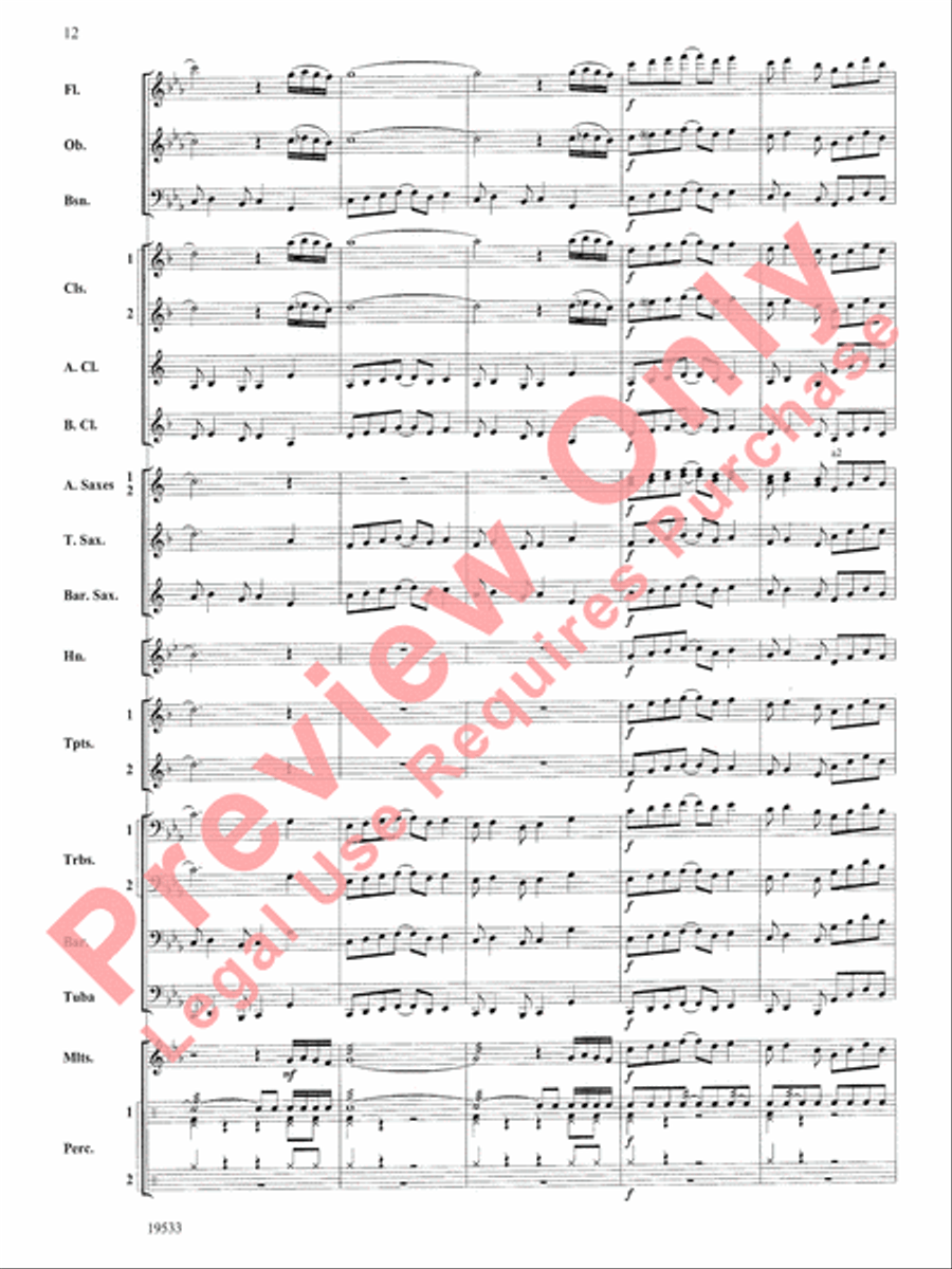 Fiero Concert Band scores gallery preview page 13