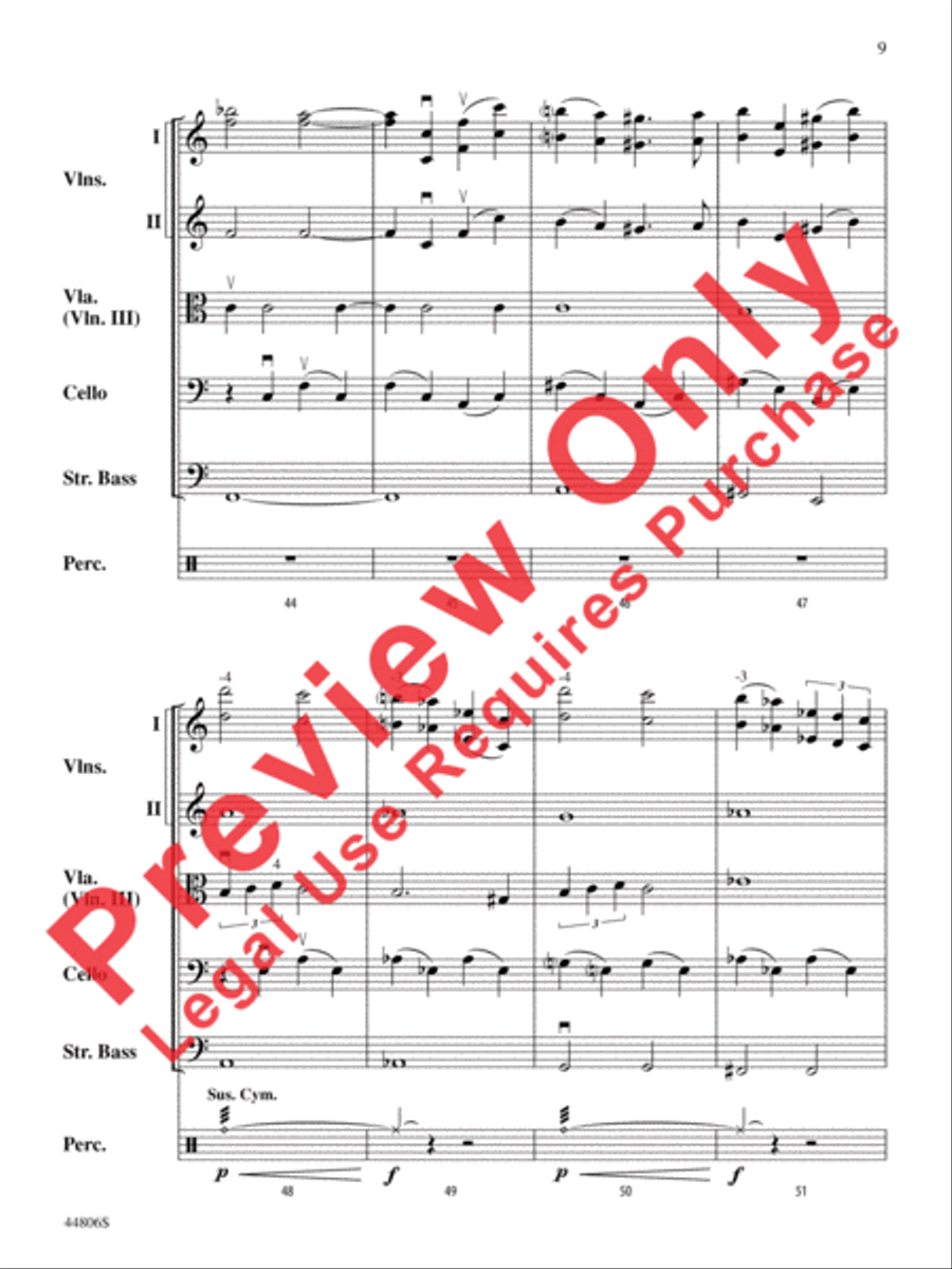 Star Wars Heroes String Orchestra scores gallery preview page 10