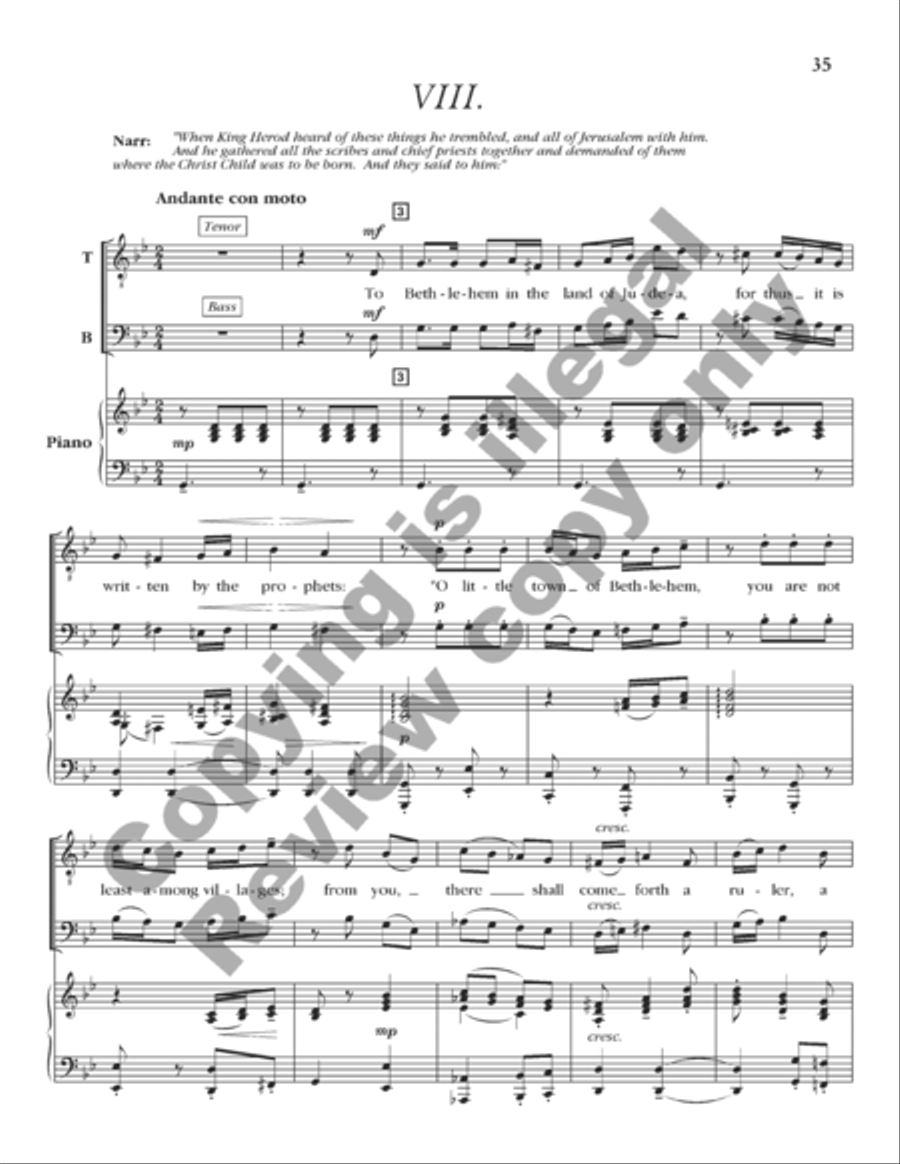 A Savior Is Born (Cantata) (Choral Score) 4-Part scores gallery preview page 19