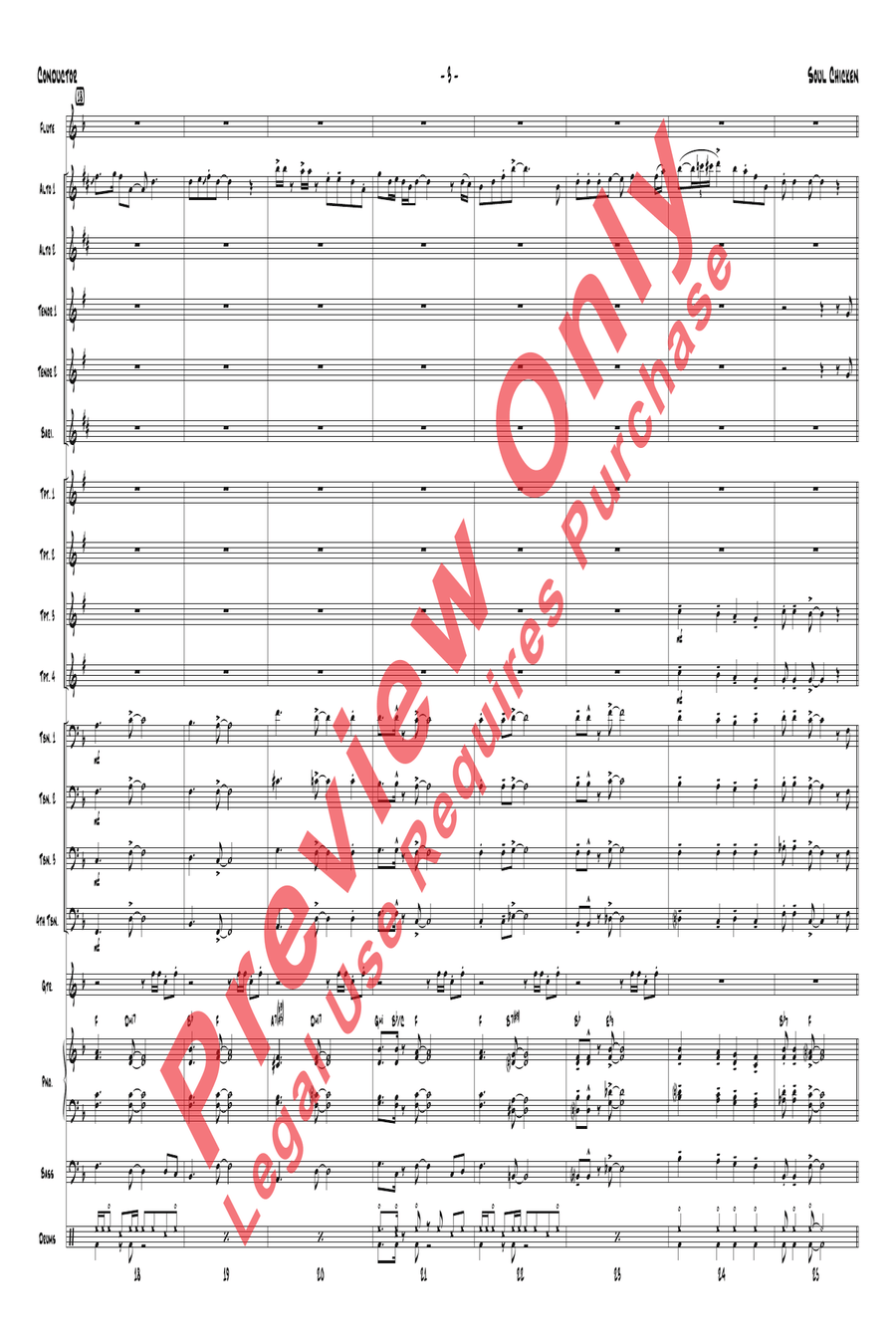 Soul Chicken Soul Chicken Jazz Ensemble scores gallery preview page 5