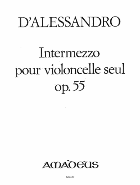 Intermezzo pour violoncelle seul op. 55