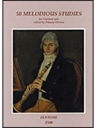 Book cover for 50 Melodious Studies for Clarinet Solo