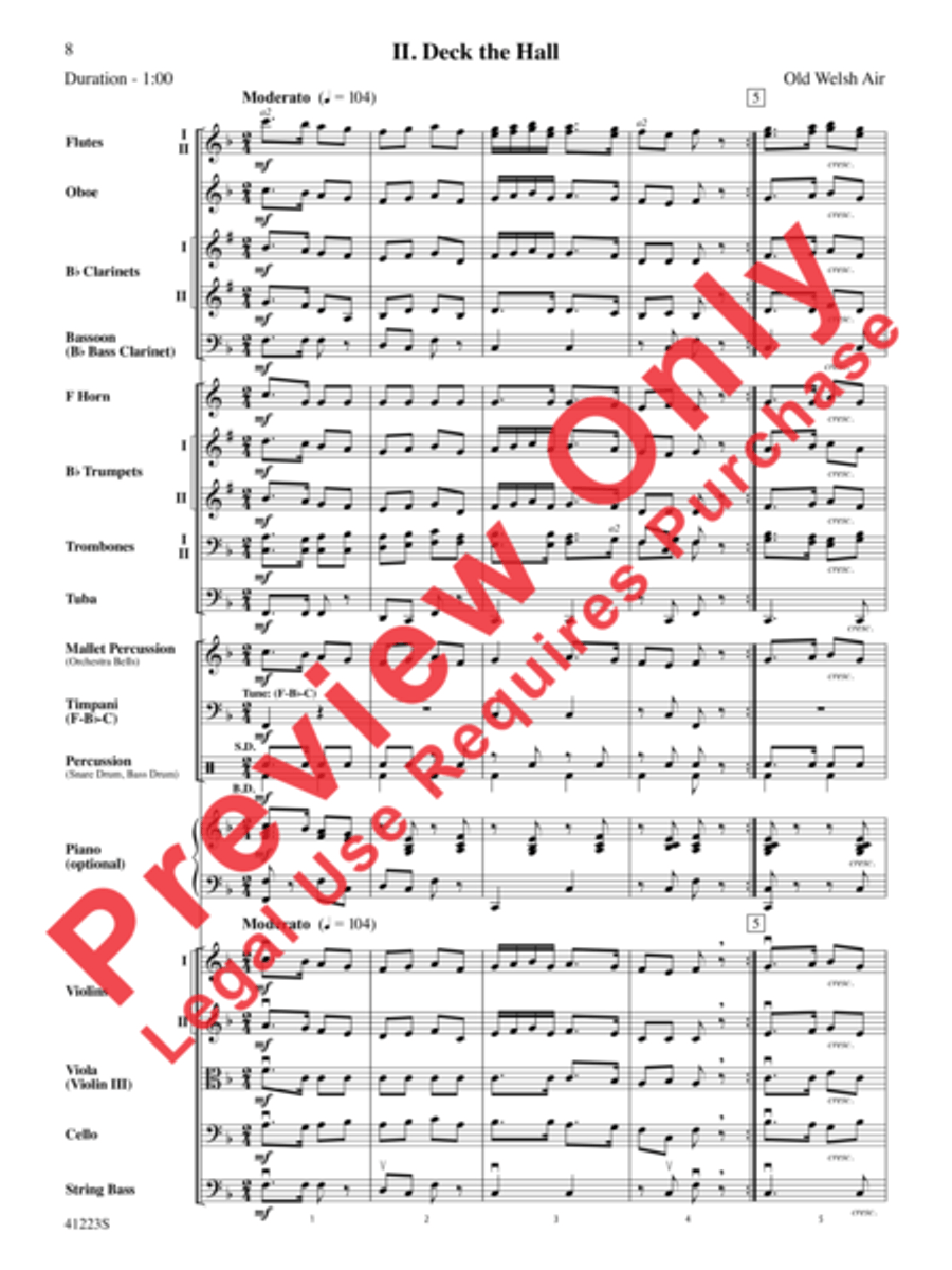 Joyful Holidays Joyful Holidays Full Orchestra scores gallery preview page 9