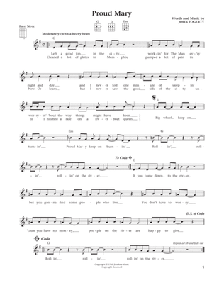 Proud Mary (from The Daily Ukulele) (arr. Liz and Jim Beloff)