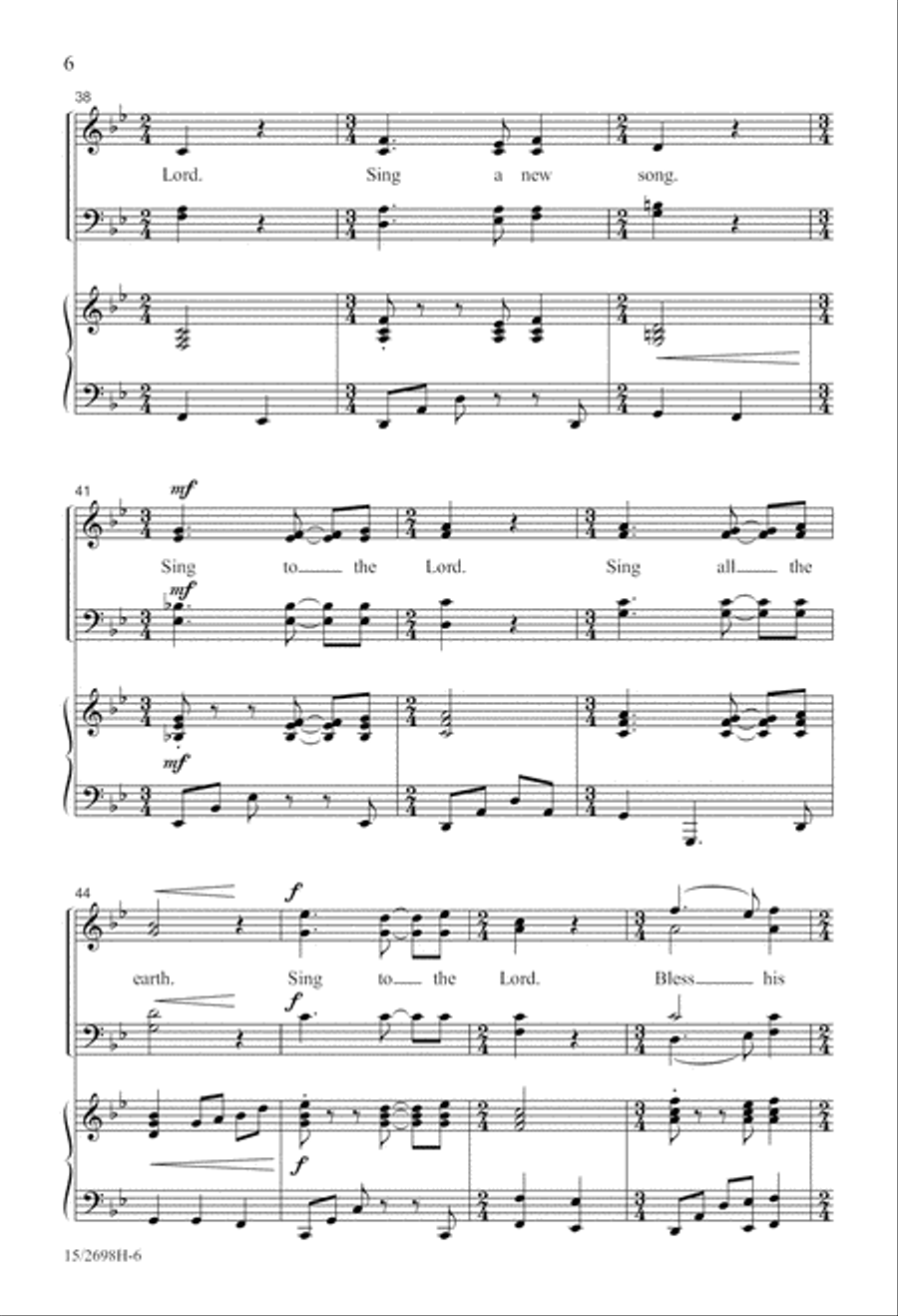 Cantate Domino 4-Part scores gallery preview page 6