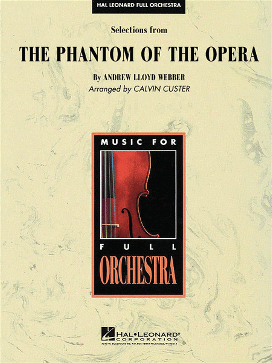 Selections from The Phantom of the Opera Full Orchestra scores gallery preview page 1
