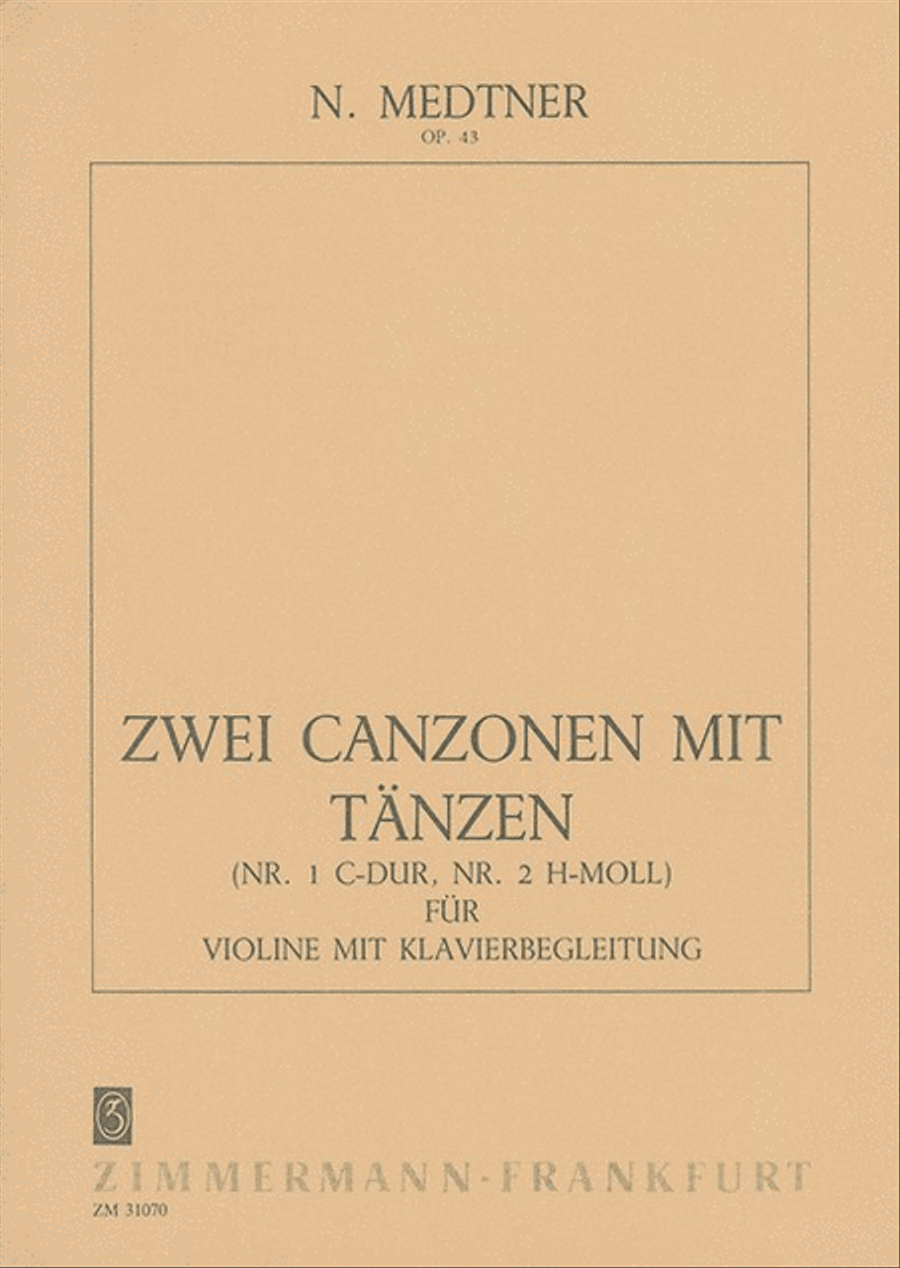Two Canzonas with Dances Op. 43 Violin Solo scores gallery preview page 1