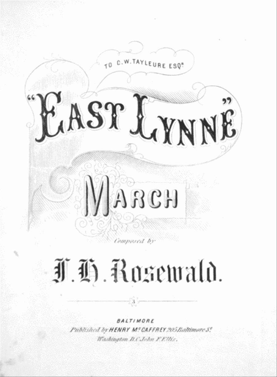 East Lynne March Piano Solo scores gallery preview page 1