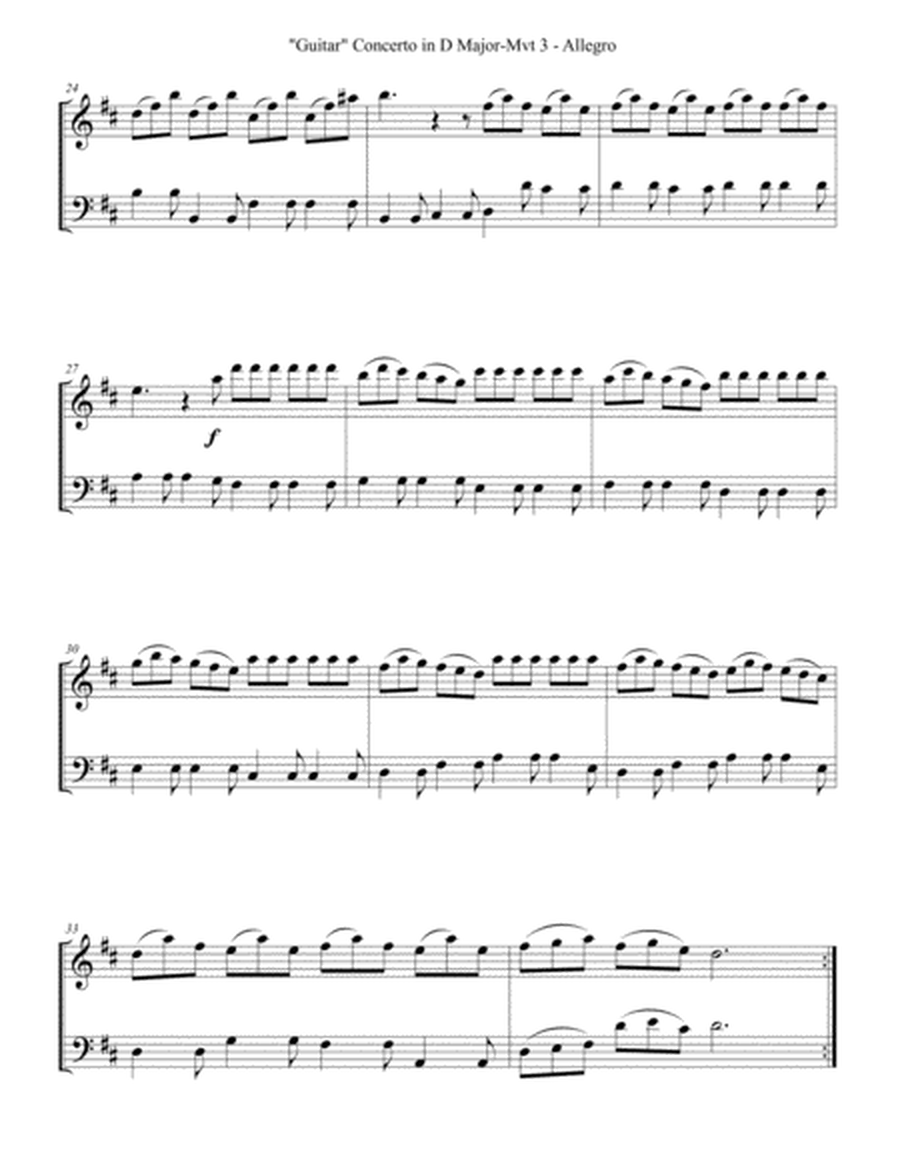 Vivaldi "Guitar" Concerto in D for Violin/Cello Duo -Mvt 3 image number null
