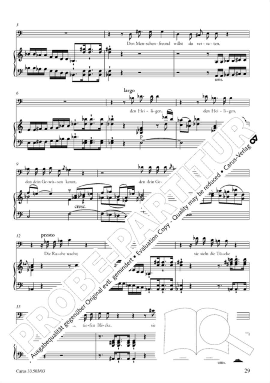 Passion according to St. Matthew (Passions-Musik nach dem Evangelisten Matthaus) SSATB scores gallery preview page 30