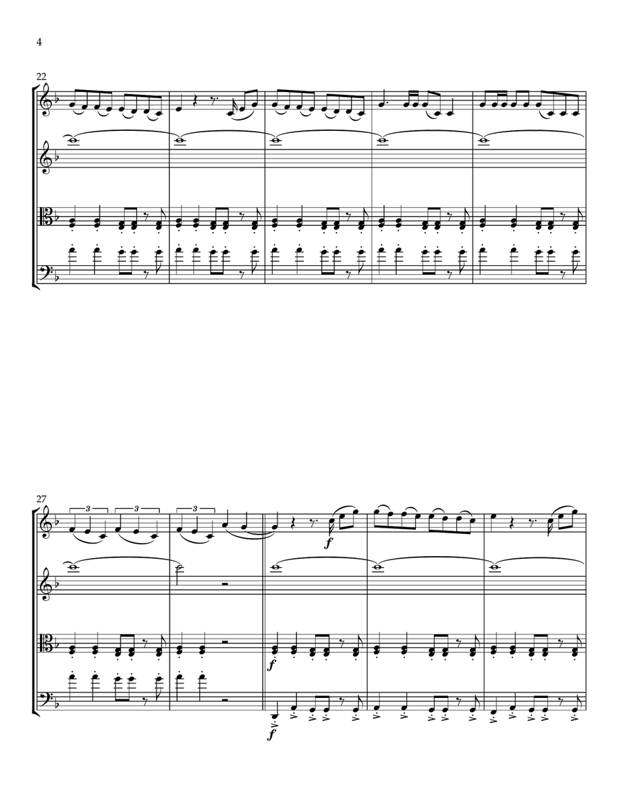 Electricity String Quartet scores gallery preview page 5