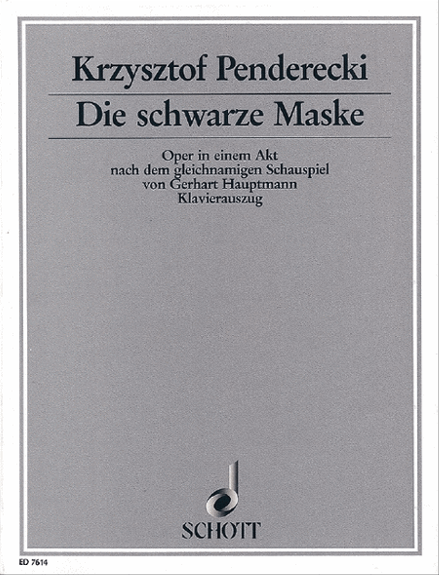 Die Schwarze Maske Voice scores gallery preview page 1