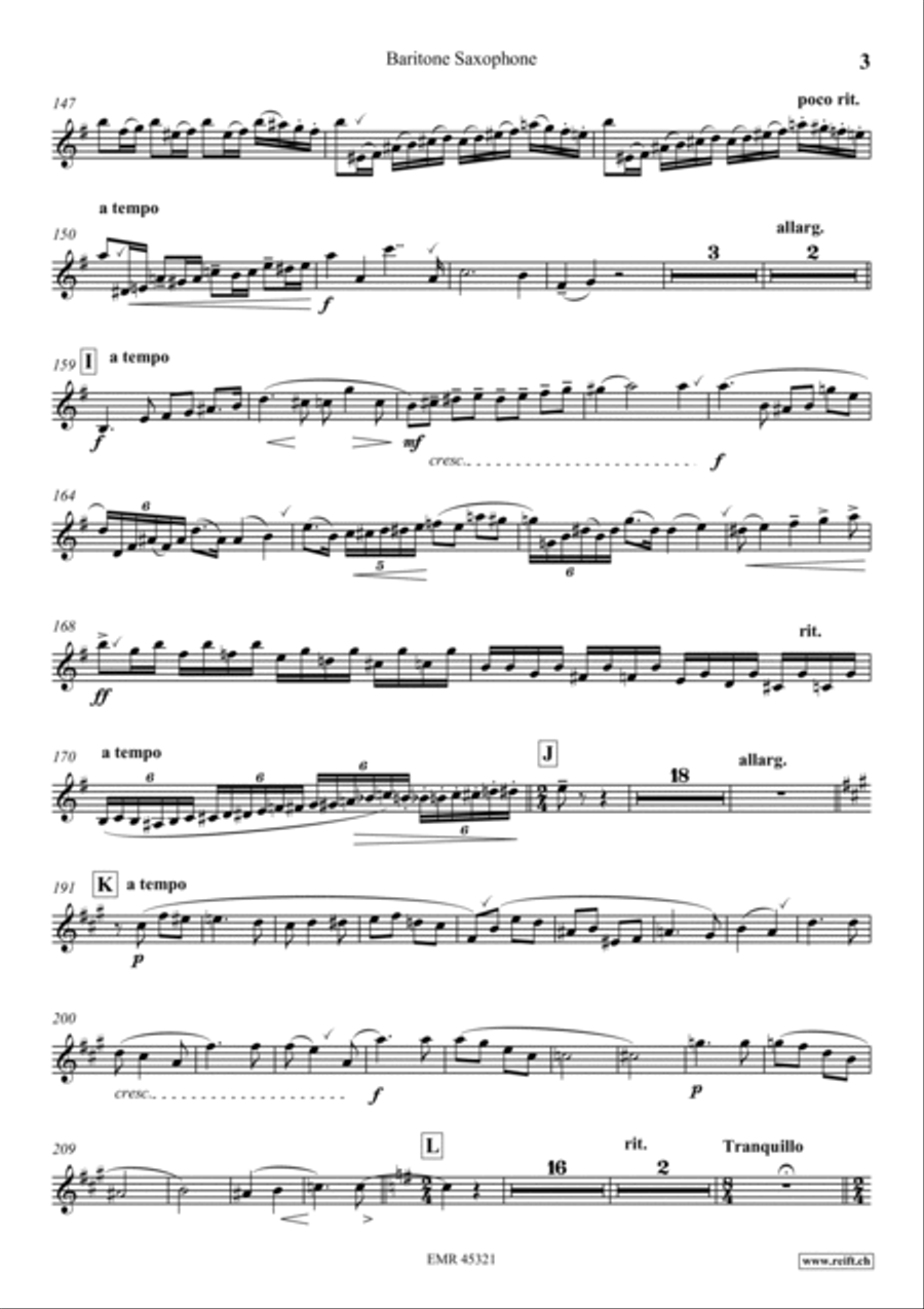 Konzert No. 1 g-moll Baritone Saxophone scores gallery preview page 4
