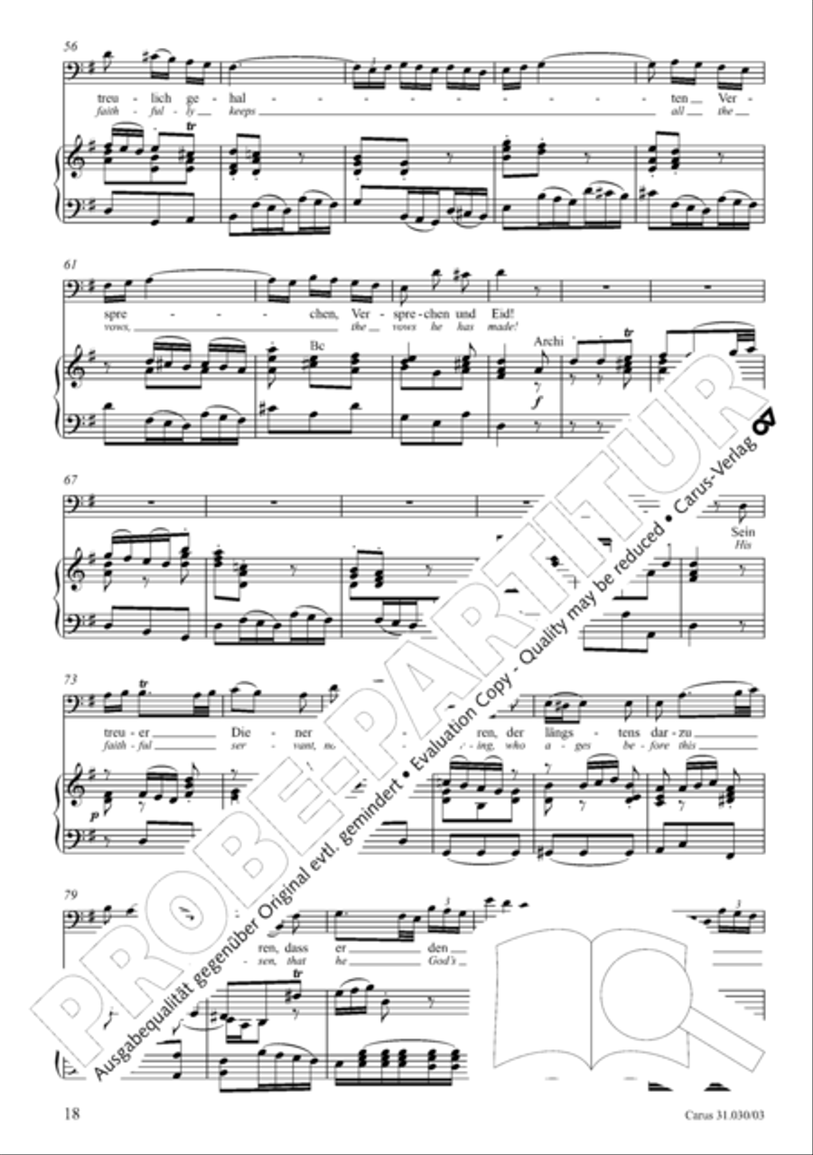 Joyful be, O ransomed flock (Freue dich, erloste Schar) 4-Part scores gallery preview page 19