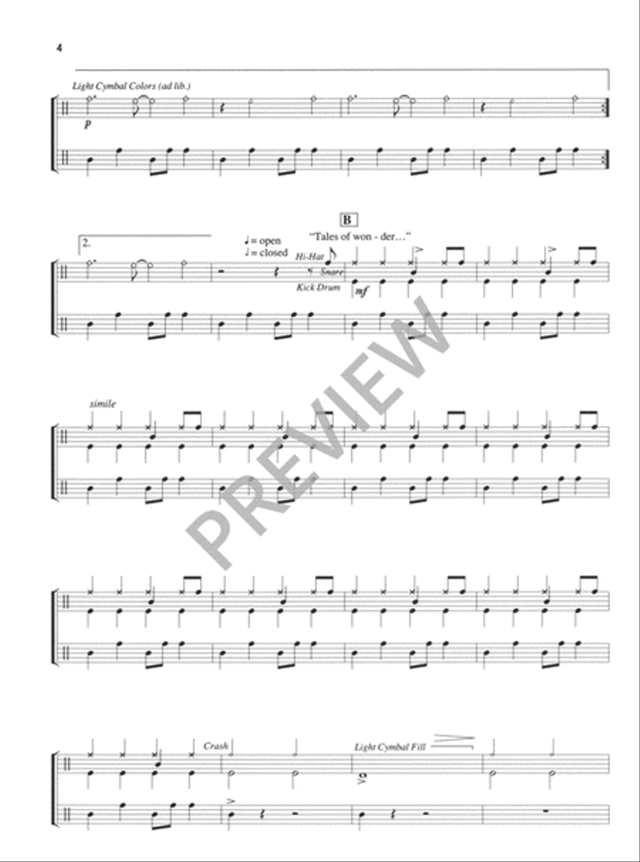 Tales of Wonder - Percussion edition Piano scores gallery preview page 5