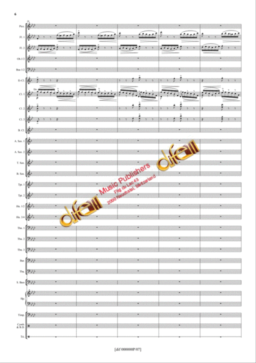La Moldau Concert Band scores gallery preview page 5