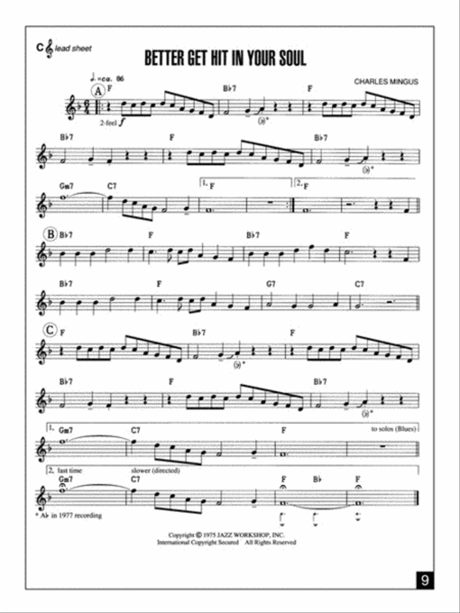 Charles Mingus – More Than a Fake Book Voice scores gallery preview page 6