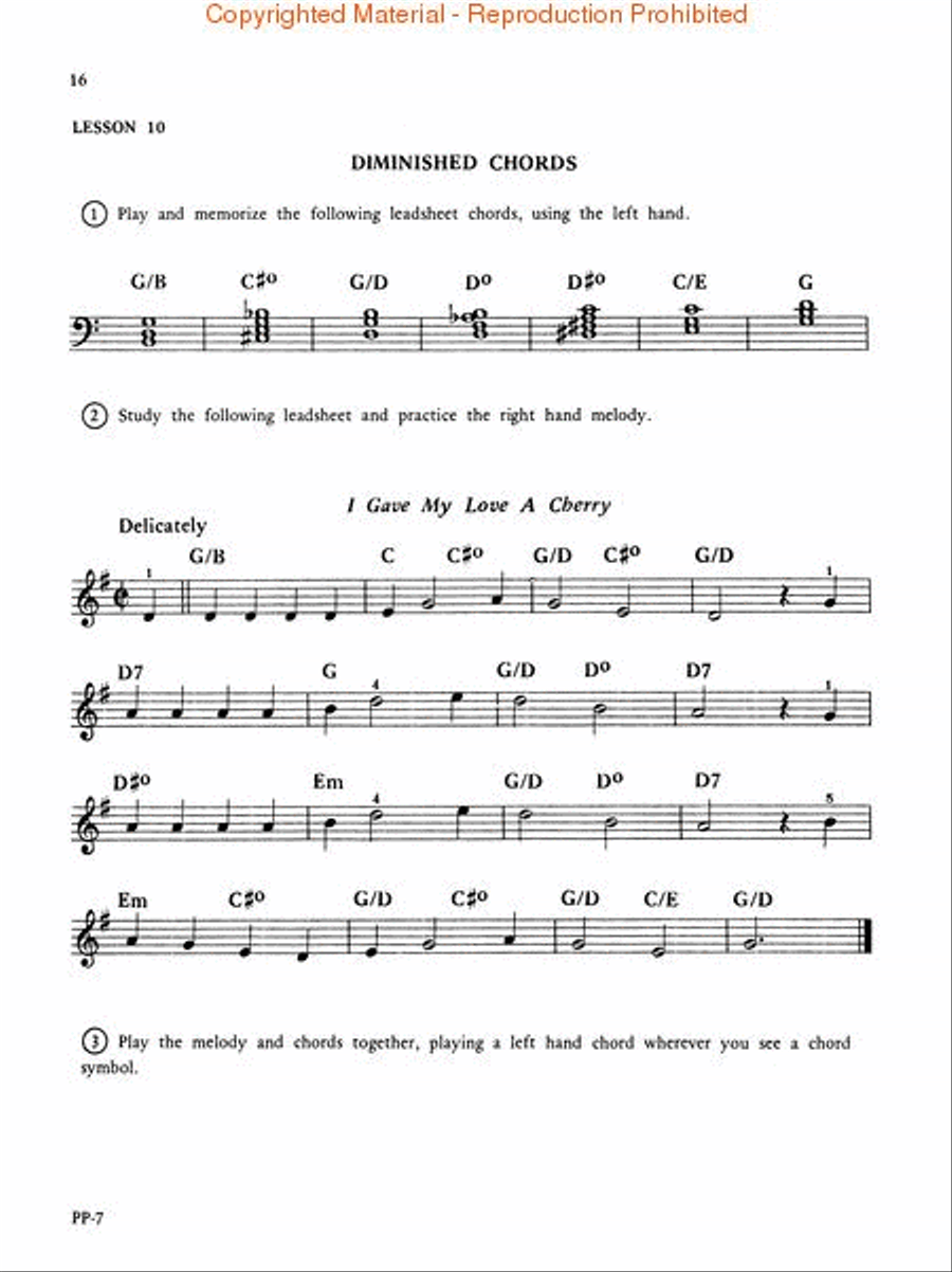 How to Play Chord Symbols in Jazz and Popular Music Piano scores gallery preview page 3