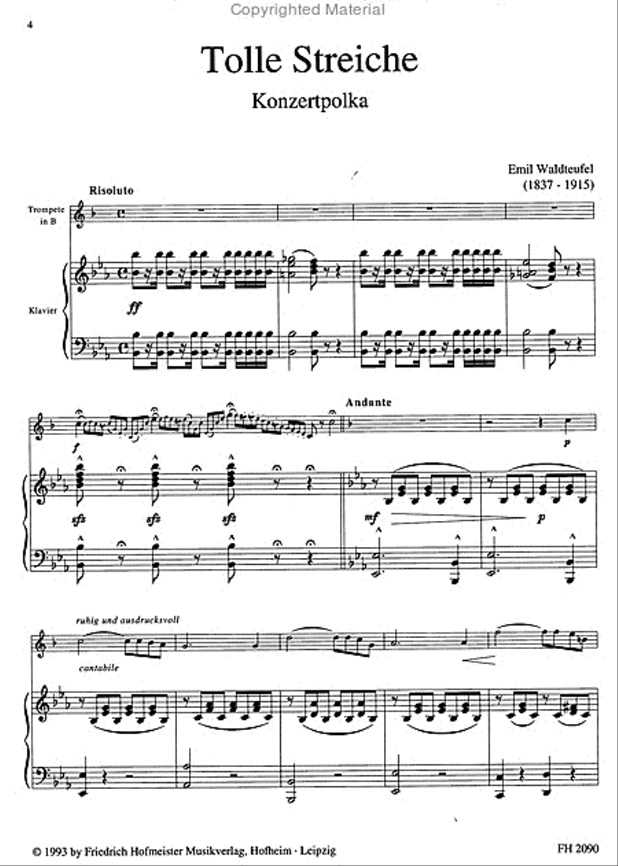 Tolle Streiche Tolle Streiche Trumpet Solo scores gallery preview page 2