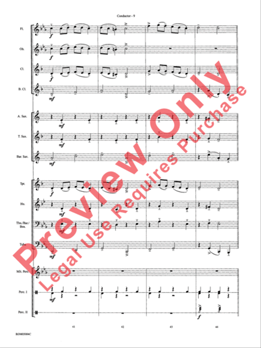 Russian Folk Dance Concert Band scores gallery preview page 11