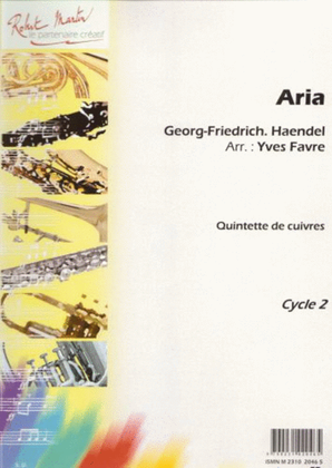 Book cover for Aria, trombone solo