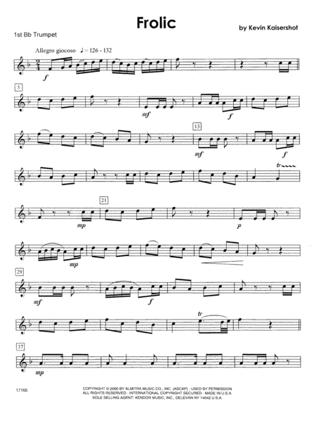Frolic - 1st Bb Trumpet
