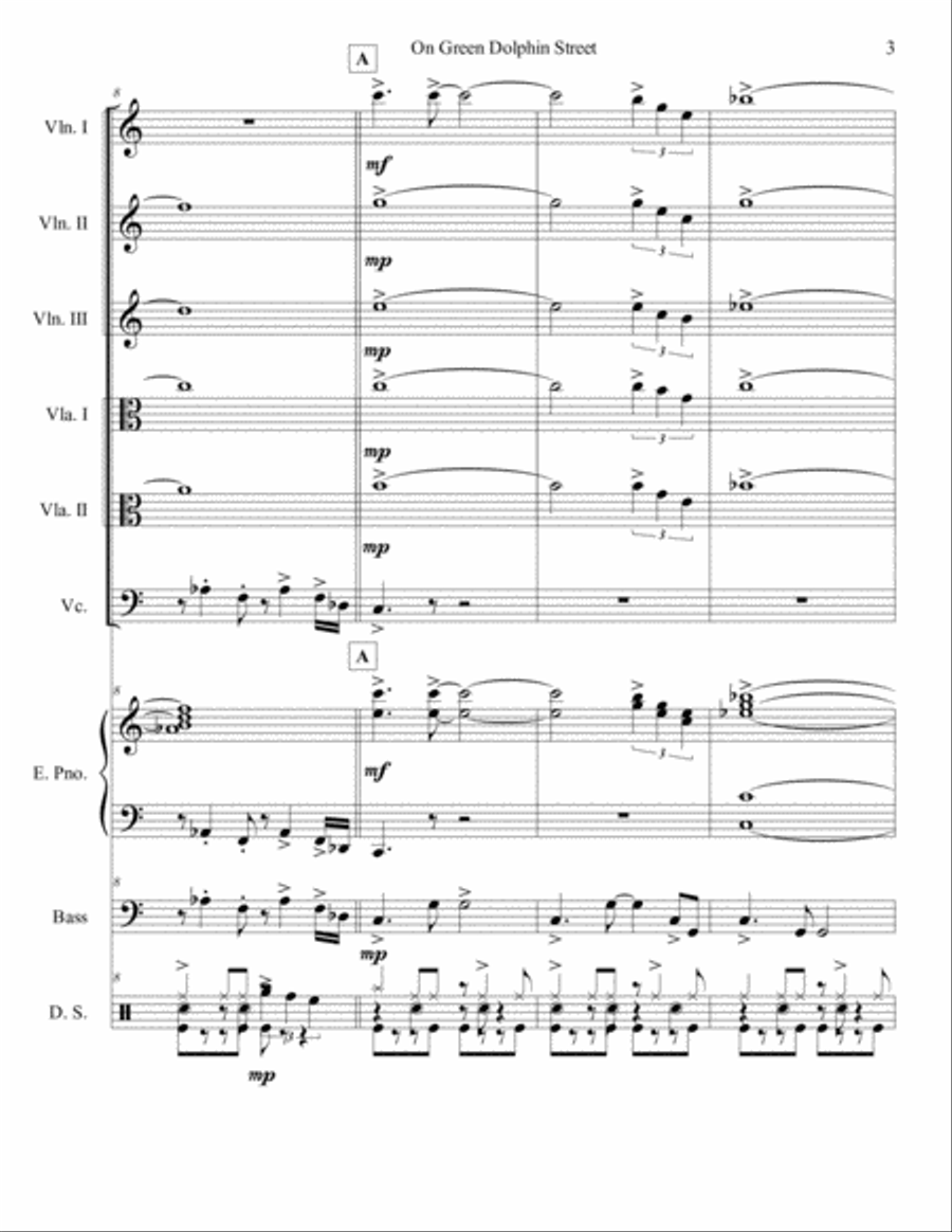 On Green Dolphin Street Set of Parts scores gallery preview page 3
