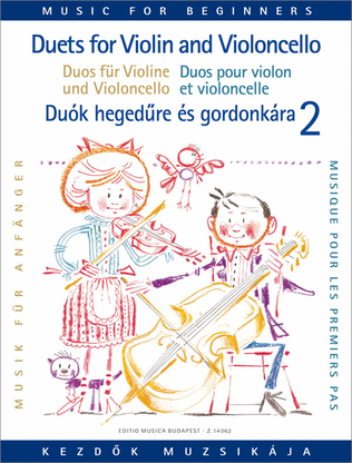 Book cover for Duets for Violin and Violoncello for Beginners 2